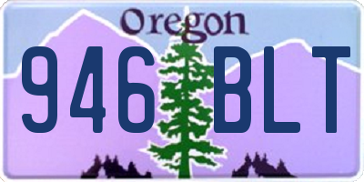 OR license plate 946BLT