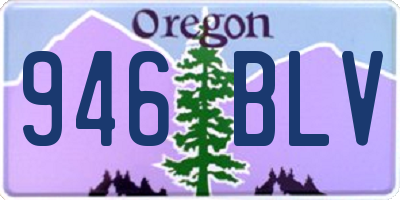 OR license plate 946BLV