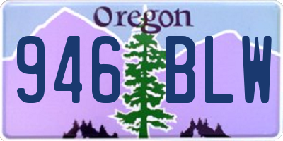 OR license plate 946BLW