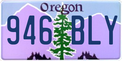 OR license plate 946BLY