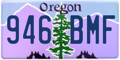 OR license plate 946BMF