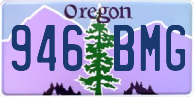 OR license plate 946BMG