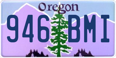 OR license plate 946BMI