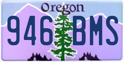 OR license plate 946BMS