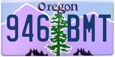 OR license plate 946BMT