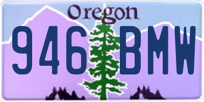 OR license plate 946BMW