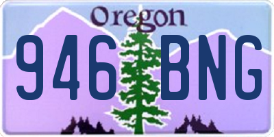 OR license plate 946BNG