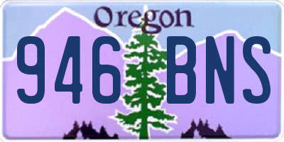 OR license plate 946BNS