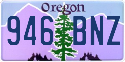 OR license plate 946BNZ