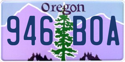 OR license plate 946BOA