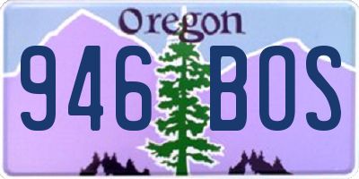 OR license plate 946BOS