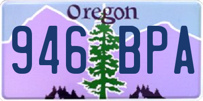 OR license plate 946BPA