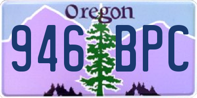 OR license plate 946BPC