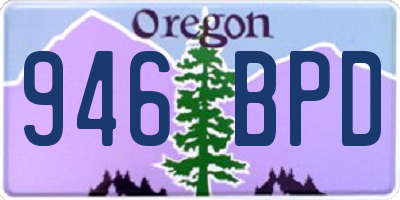 OR license plate 946BPD