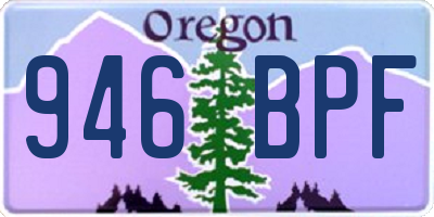 OR license plate 946BPF