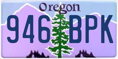 OR license plate 946BPK
