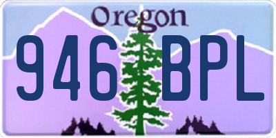 OR license plate 946BPL