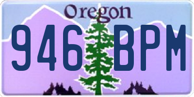 OR license plate 946BPM