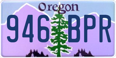 OR license plate 946BPR