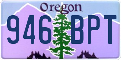 OR license plate 946BPT
