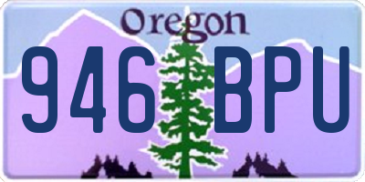 OR license plate 946BPU