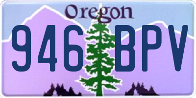 OR license plate 946BPV