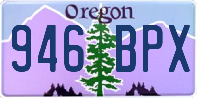 OR license plate 946BPX
