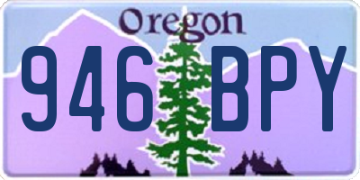 OR license plate 946BPY