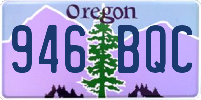 OR license plate 946BQC