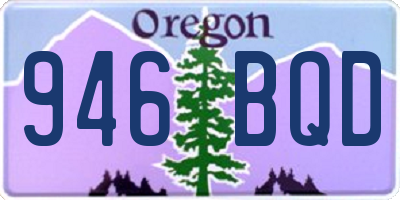 OR license plate 946BQD