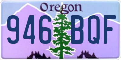 OR license plate 946BQF
