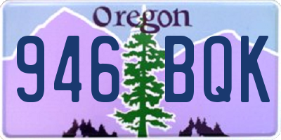 OR license plate 946BQK