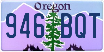 OR license plate 946BQT