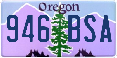 OR license plate 946BSA