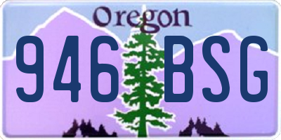 OR license plate 946BSG