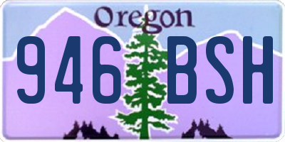 OR license plate 946BSH