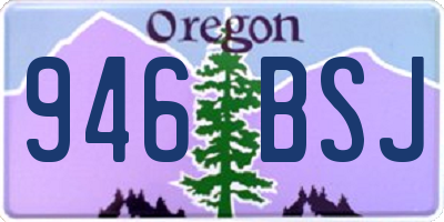 OR license plate 946BSJ