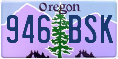 OR license plate 946BSK
