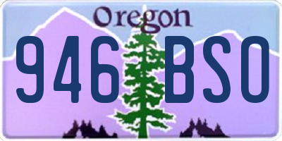 OR license plate 946BSO