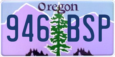 OR license plate 946BSP