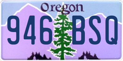 OR license plate 946BSQ
