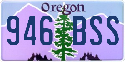 OR license plate 946BSS
