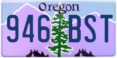 OR license plate 946BST