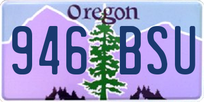 OR license plate 946BSU
