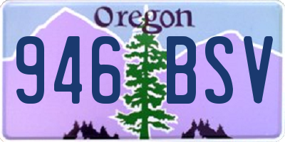 OR license plate 946BSV