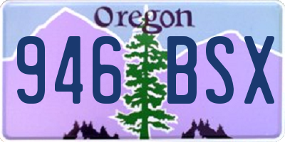 OR license plate 946BSX