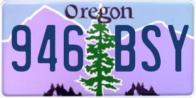 OR license plate 946BSY