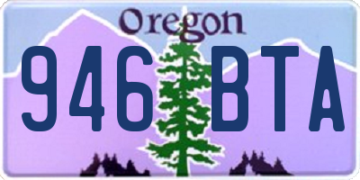 OR license plate 946BTA
