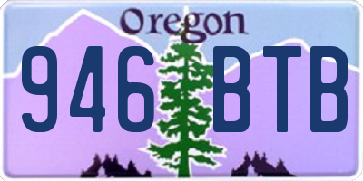 OR license plate 946BTB