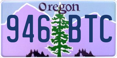 OR license plate 946BTC